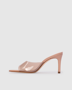 Belle 80 Mule in Old Rose Leather