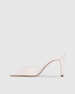 Brea 80 Mule in Coconut Patent Leather