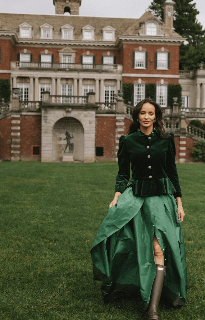 Beatrice Foret in Green