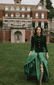 Beatrice Foret in Green