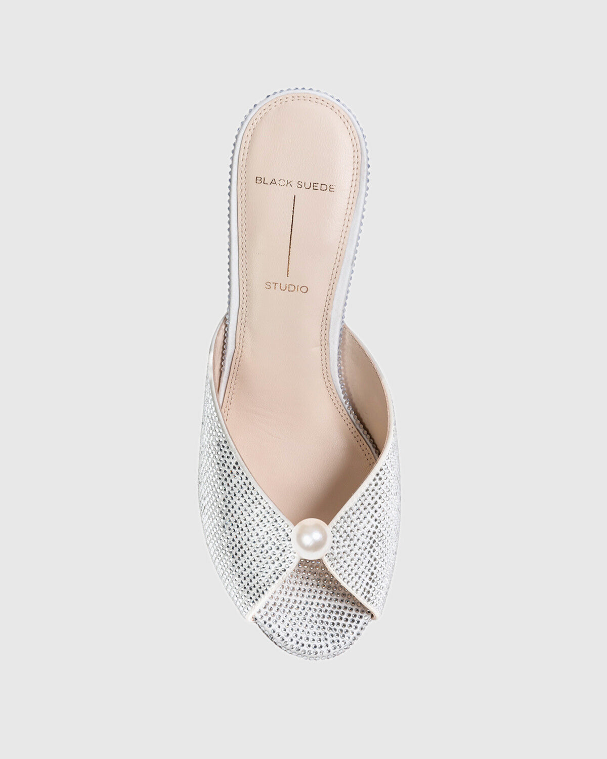 Veda 65 in White Satin Embellished