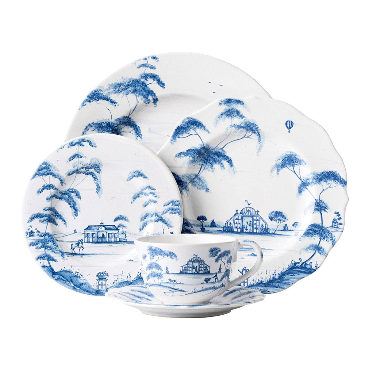 Country Estate 5pc Place Setting - Delft Blue
