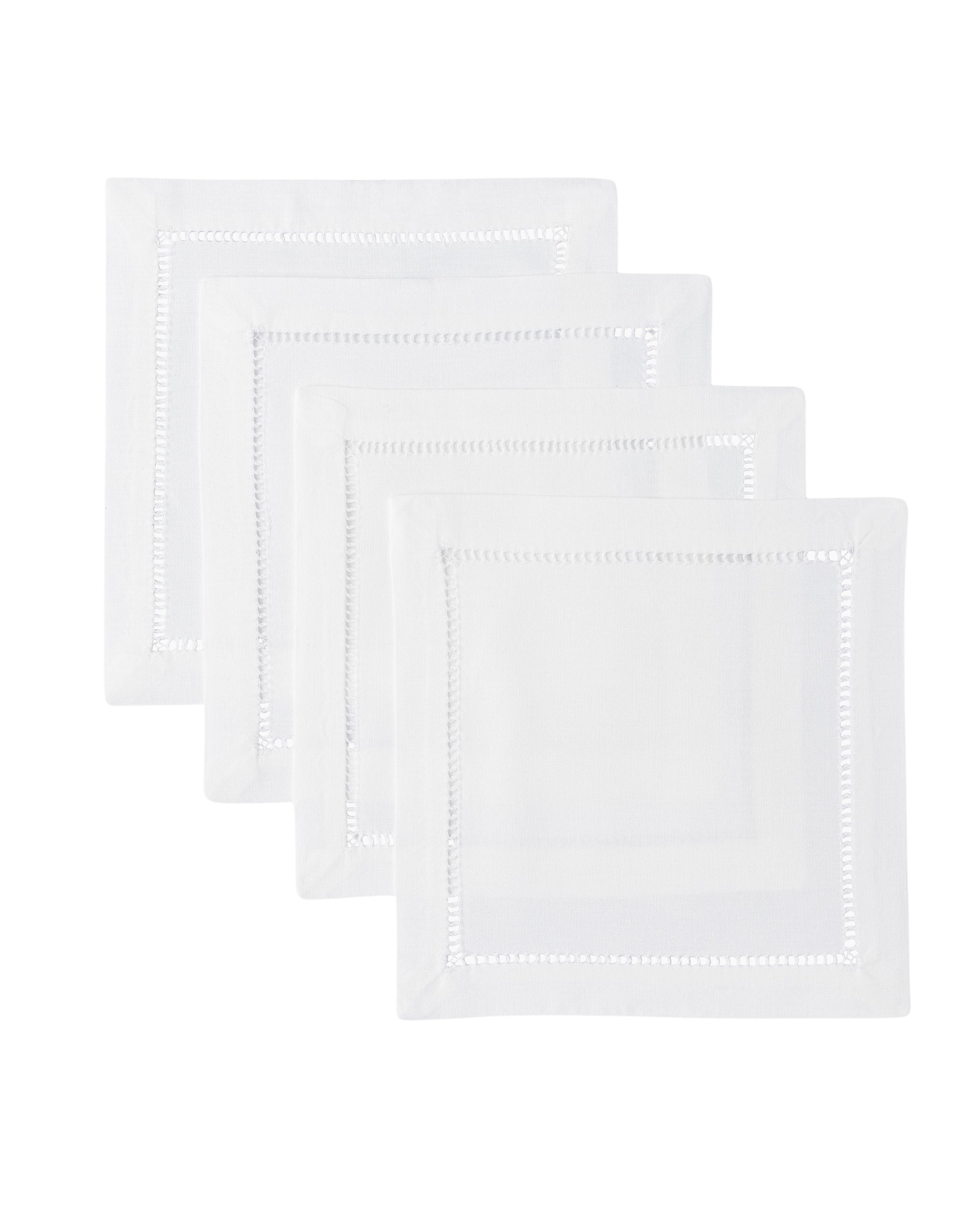 Henry Handwork Linen Cocktail Napkins - Thumbnail 2