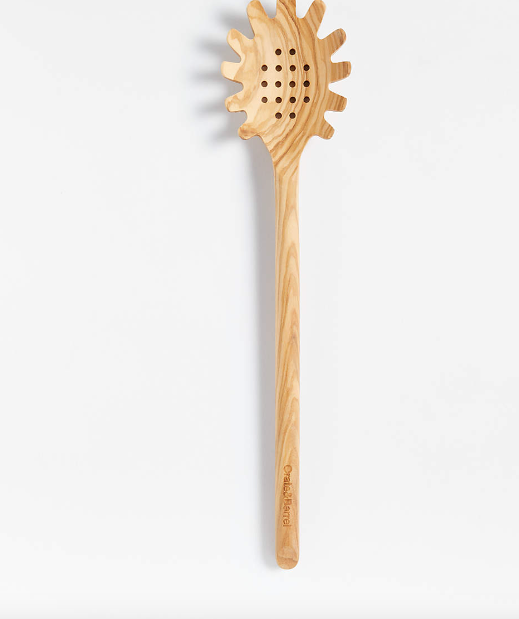 Crate & Barrel Olivewood Pasta Spoon