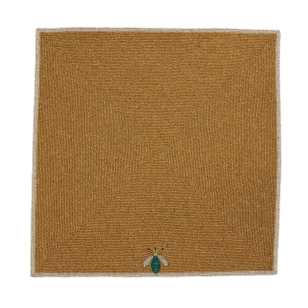 Sparkle Bee Sqaure Hand Beaded Placemat