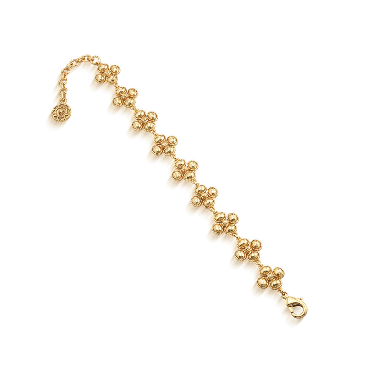 Berry Clover Linear Bracelet in Gold