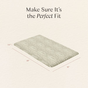 All Stages bassinet sheet in Juniper Stripe with 37 by 26 by 18 inch measurements Make Sure Its the Perfect Fit