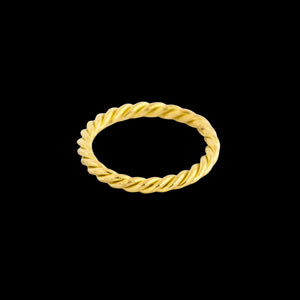 Gold Hand-Twisted Band Ring