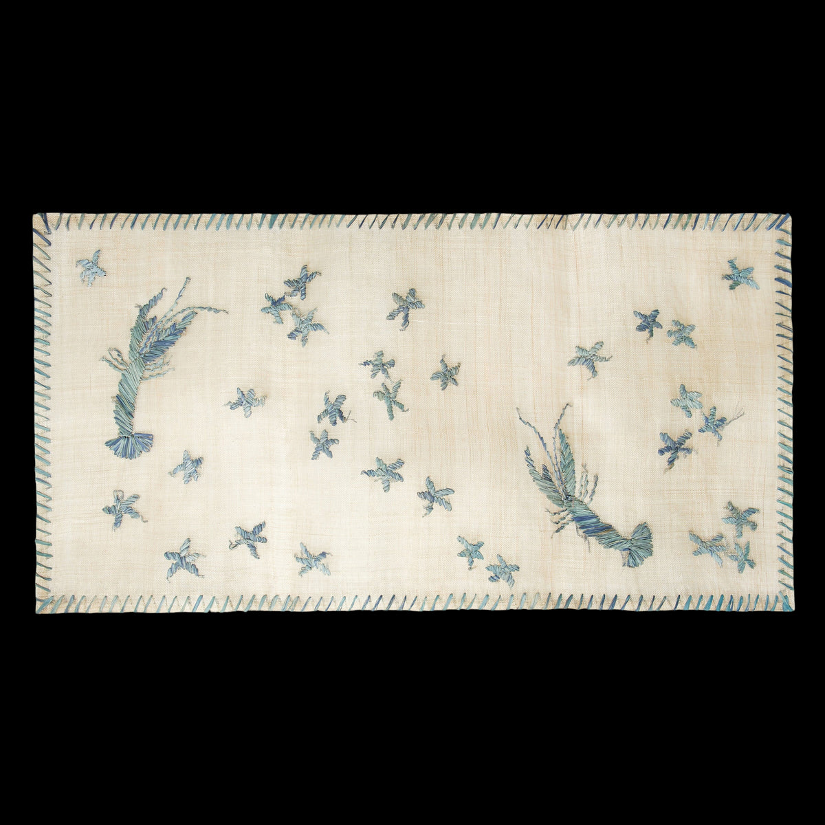 Straw Lobster and Star Table Runner