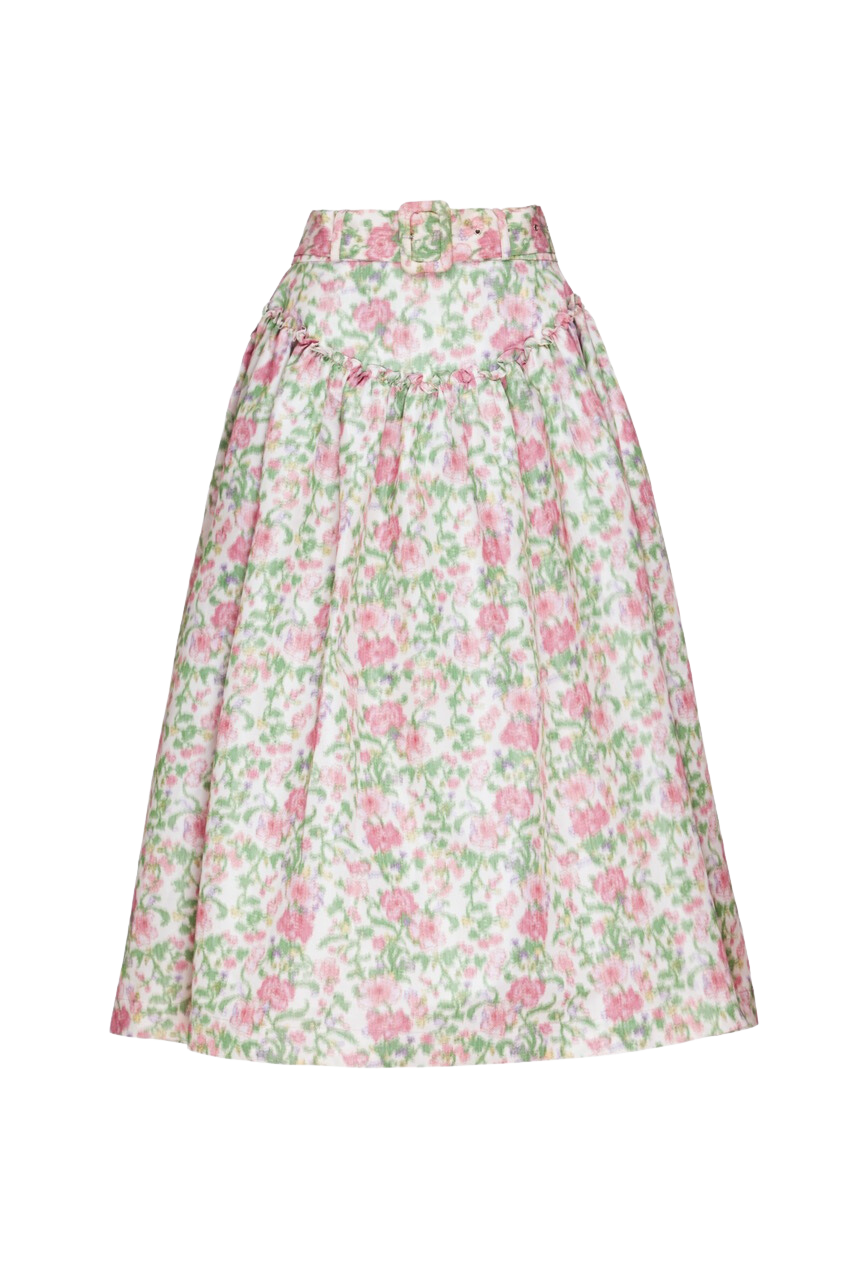 Avery Skirt in Pink and Green Tigerlily