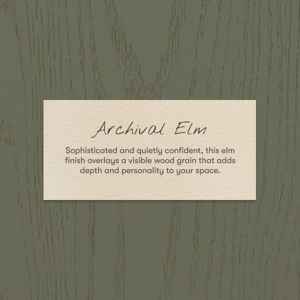 Archival Elm wood finish swatch