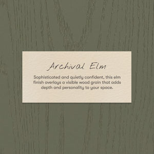 Archival Elm wood finish swatch