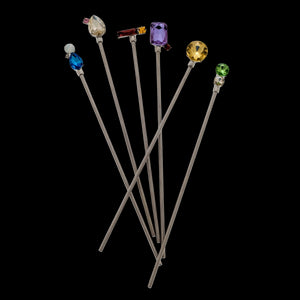 Jeweled Swizzle Sticks