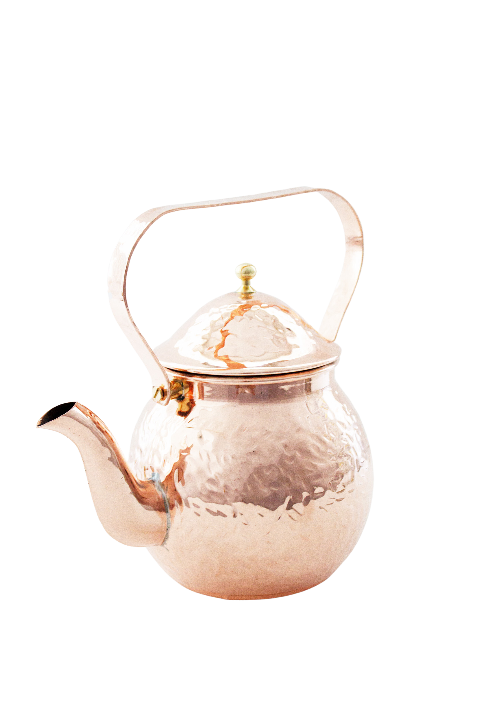 Vintage Inspired Copper Hand Hammered Teapot