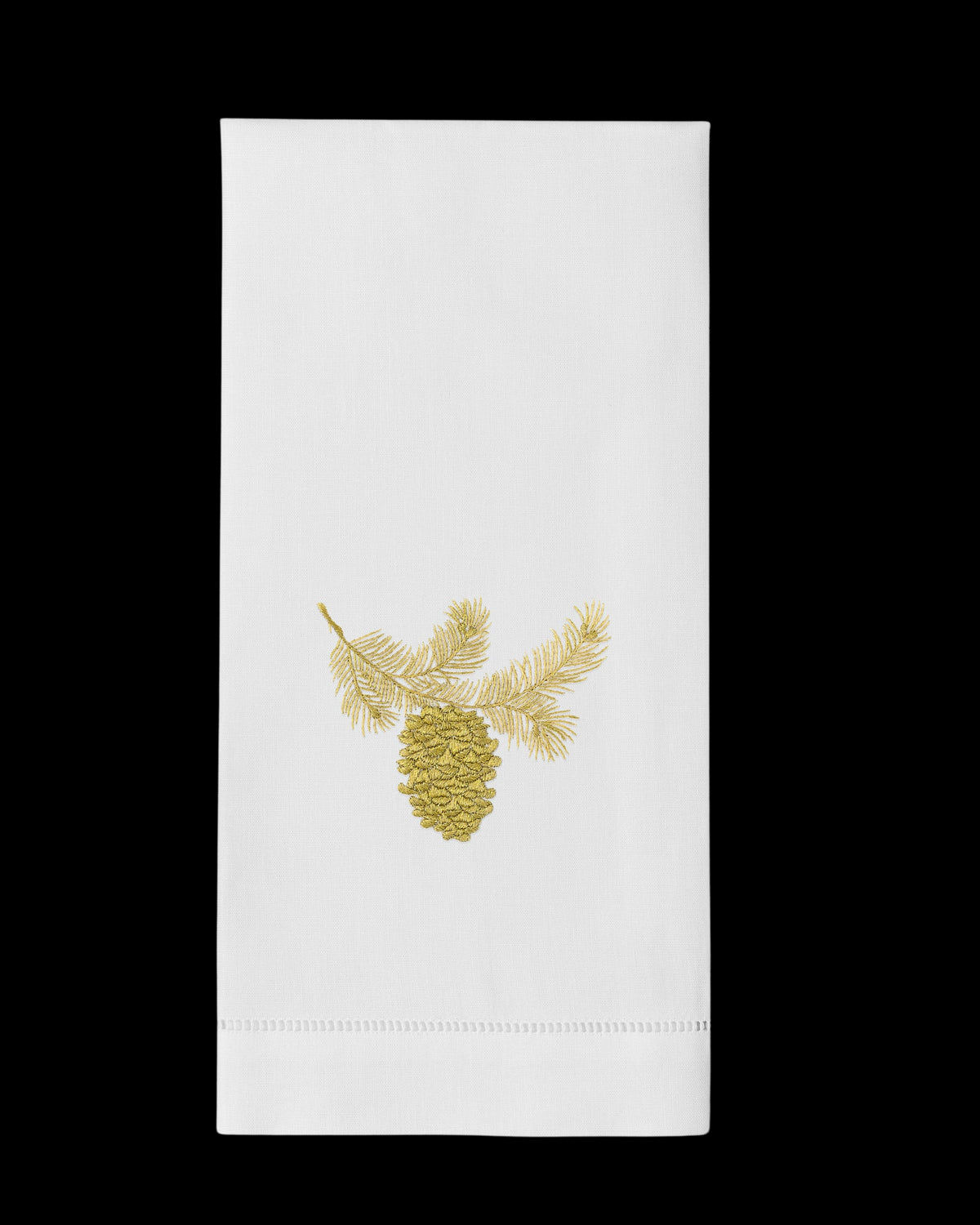 Pinecone Gold Hand Towel