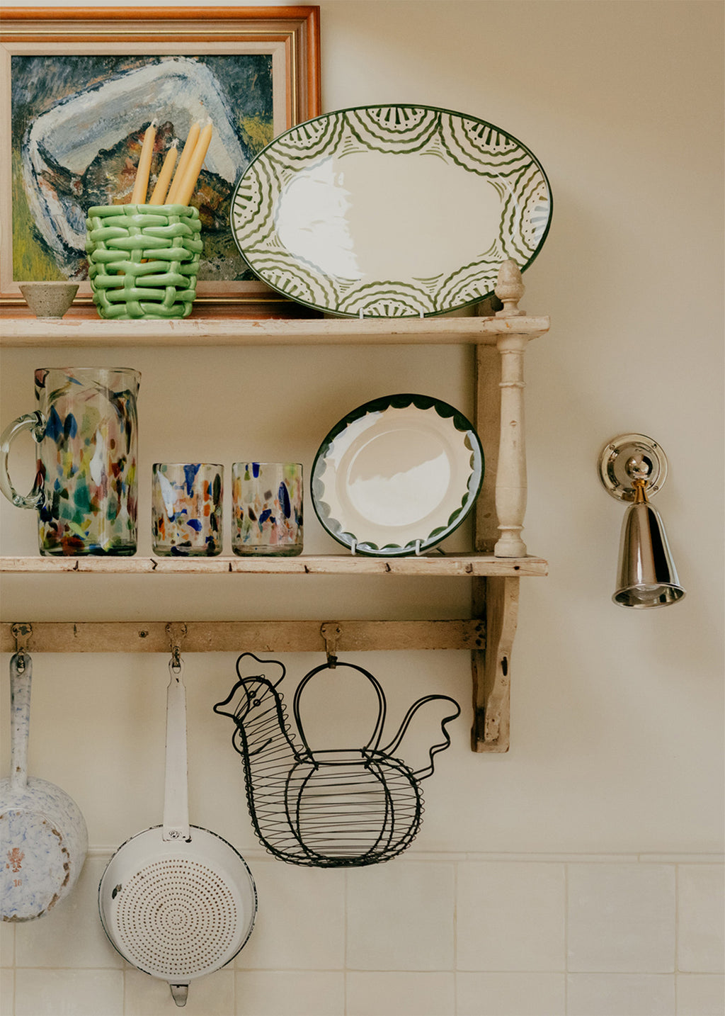 Green Scallop Side Plate