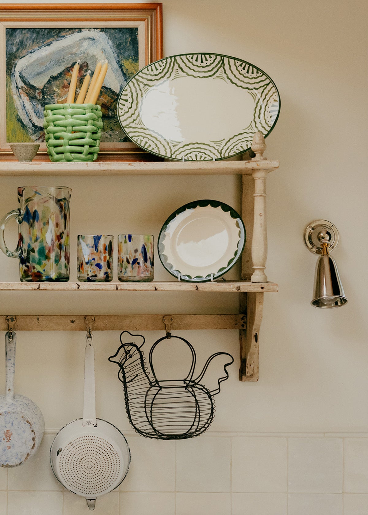 Green Scallop Side Plate