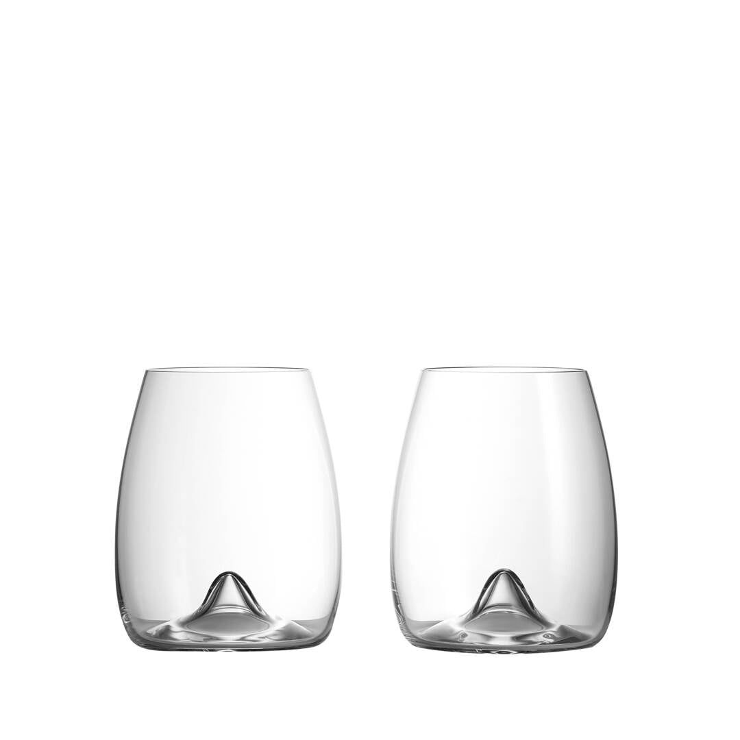Elegance Stemless Wine, Set of 2