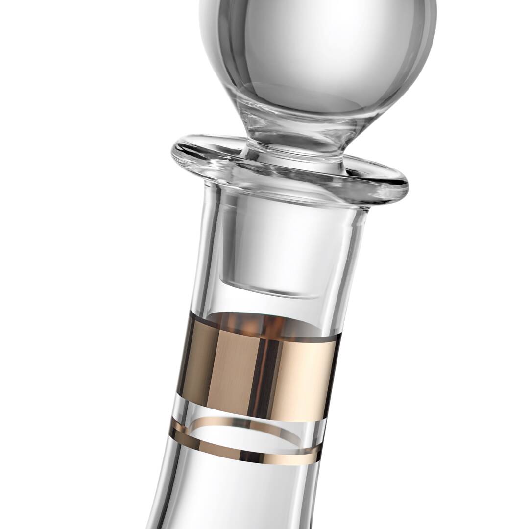 Elegance Decanter Tall Platinum Band