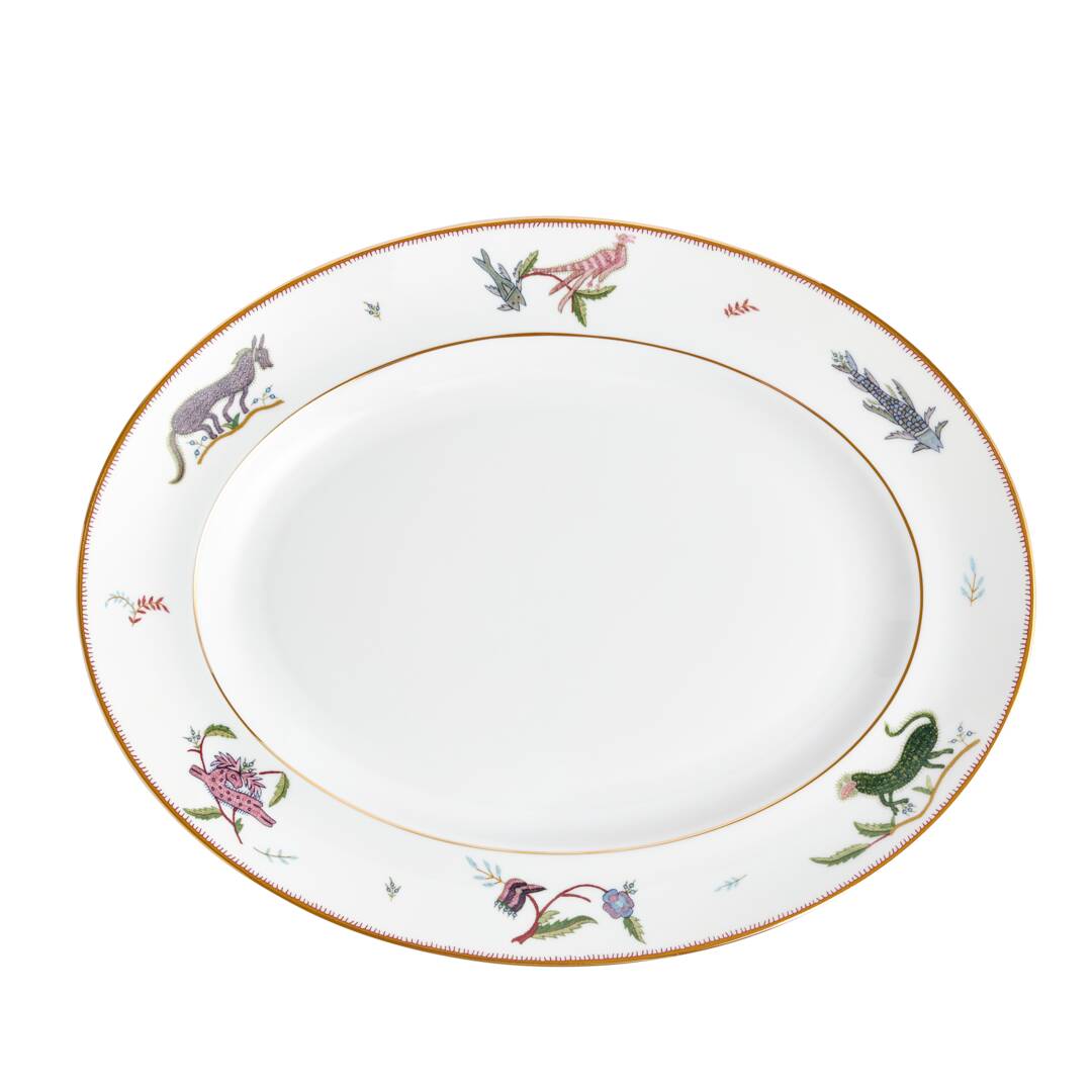 Kit Kemp Mythical Creatures Oval Platter, 14"