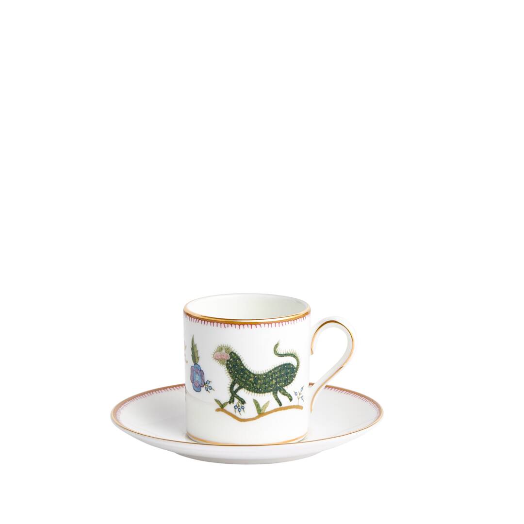 Kit Kemp Mythical Creatures Coffee Cup & Saucer, 2.4 oz