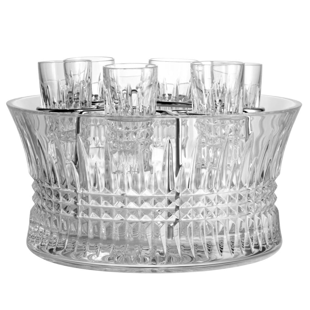 Lismore Diamond Vodka Chiller, Set of 7