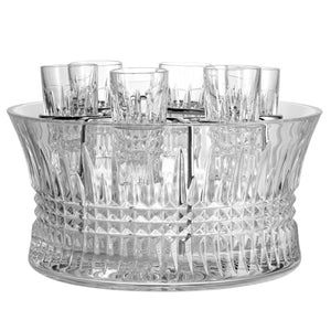 Lismore Diamond Vodka Chiller, Set of 7