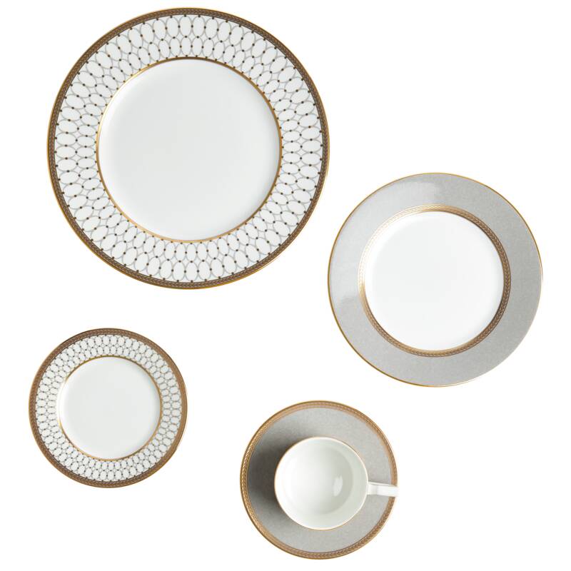 Renaissance Grey 5 Piece Place Setting