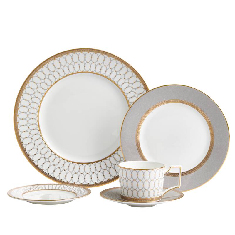Renaissance Grey 5 Piece Place Setting