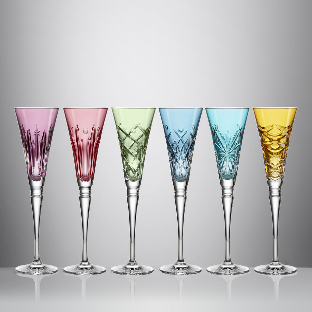 Winter Wonders Flutes, Assorted Colors, Set of 6