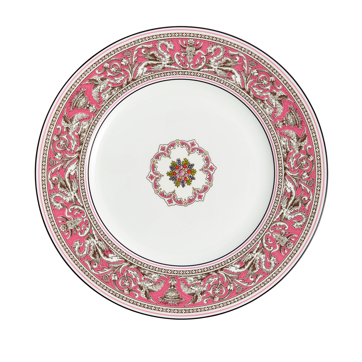 Florentine Fuchsia Plate 10.7"