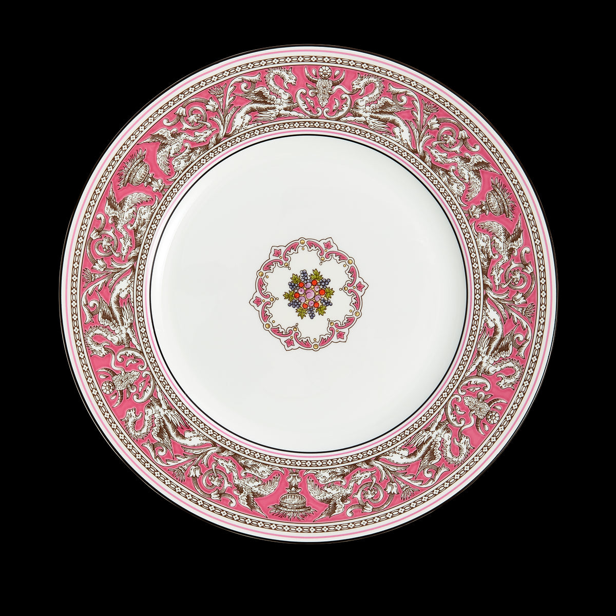 Florentine Fuchsia Plate 10.7"