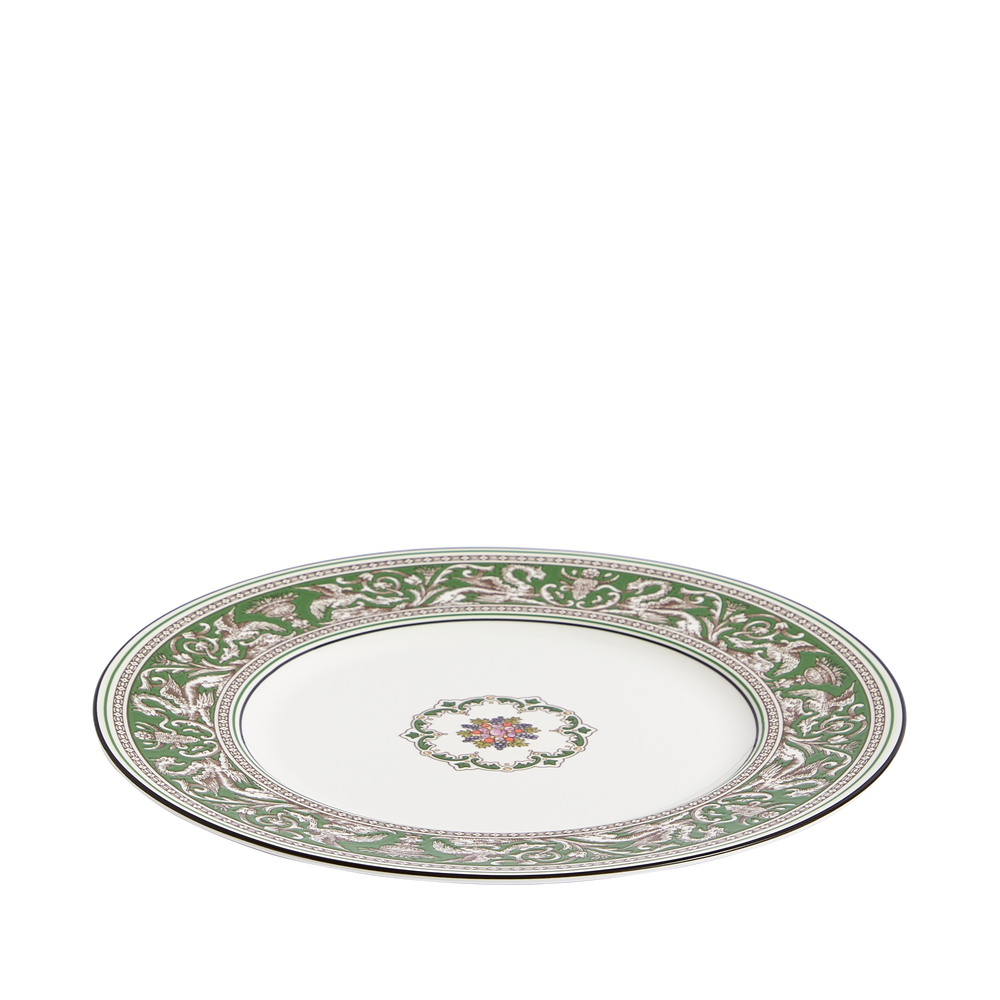Florentine Verde Plate 10.7"