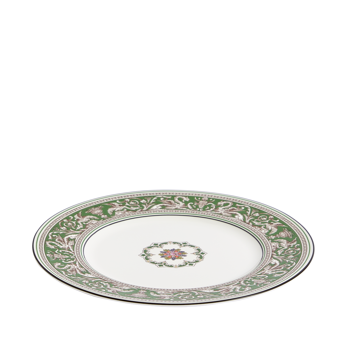 Florentine Verde Plate 10.7"