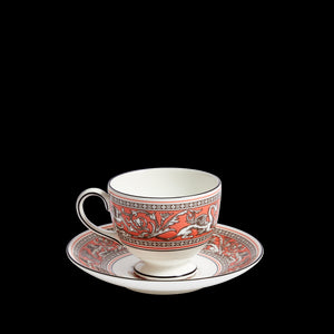 Florentine Salmon Teacup Saucer