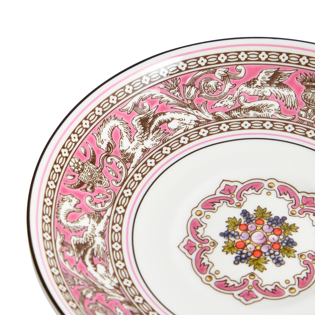 Florentine Fuchsia Teacup Saucer