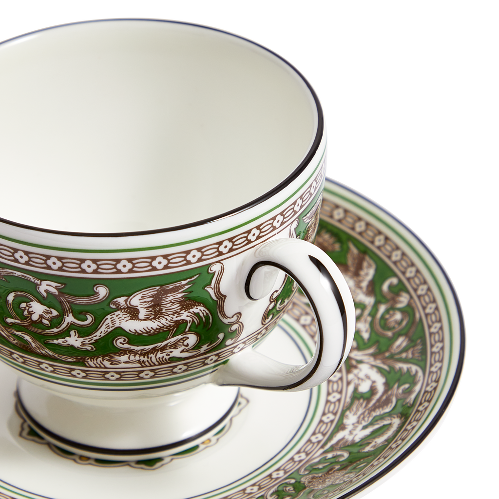 Florentine Verde Teacup Saucer