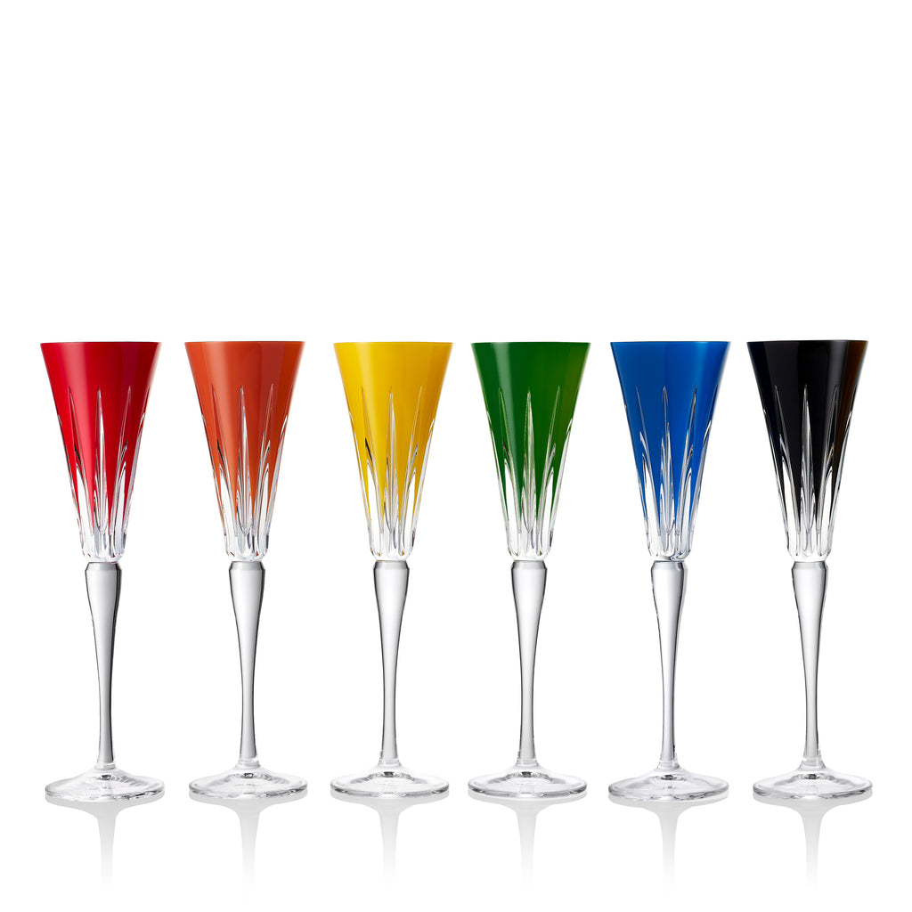New Year Flutes Firework Mixed, Set of 6