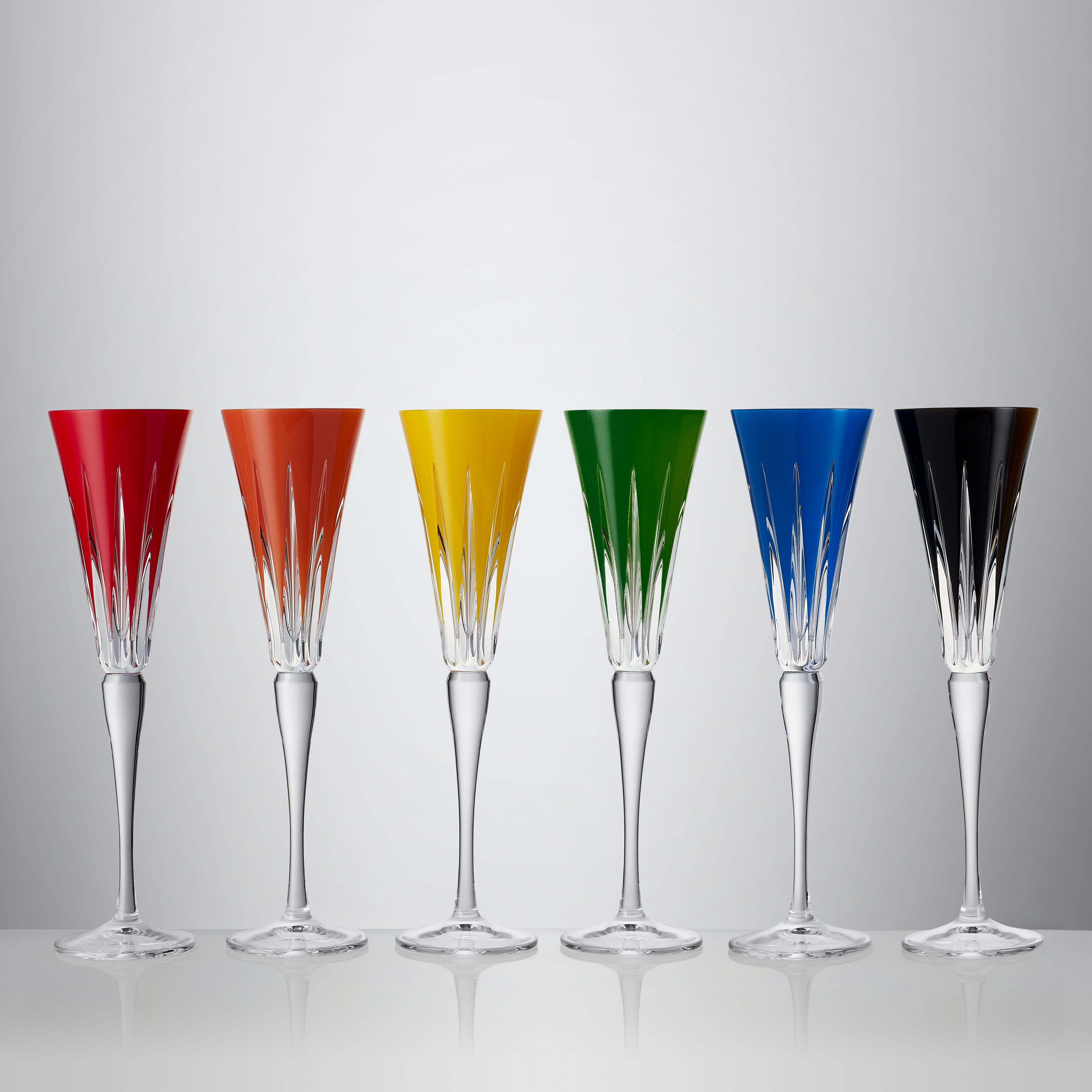 New Year Flutes Firework Mixed, Set of 6