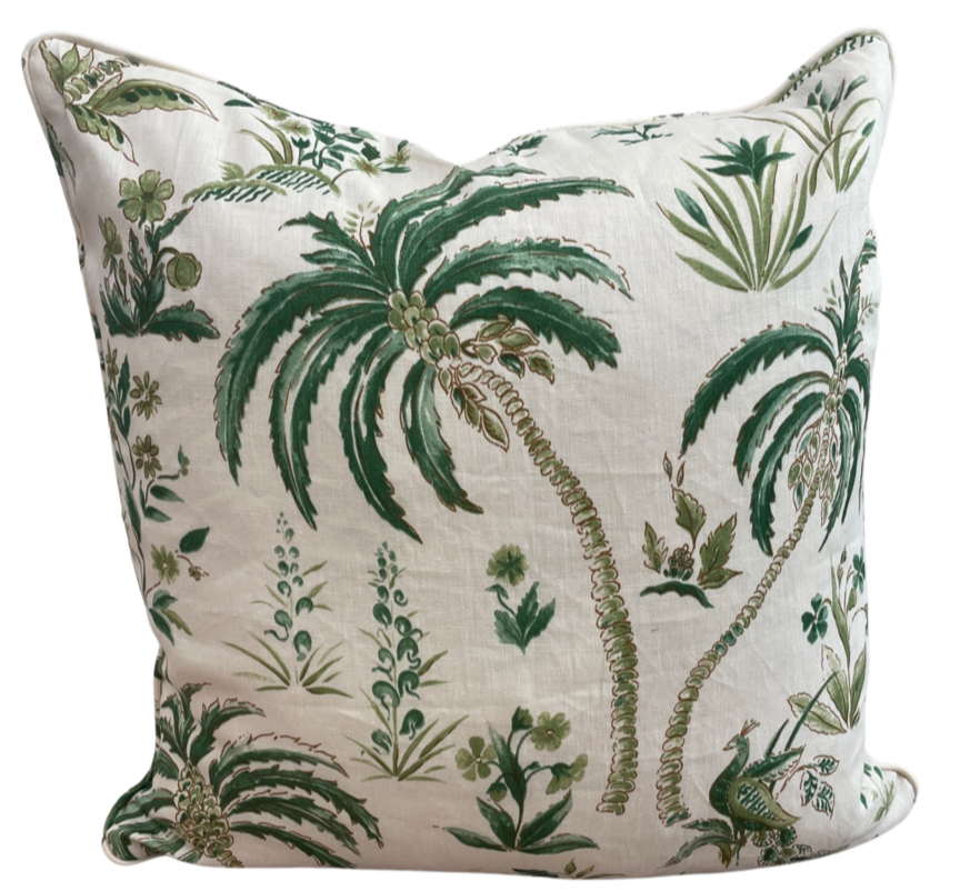 Contribution to Pasha Palm Green Pillow Cover