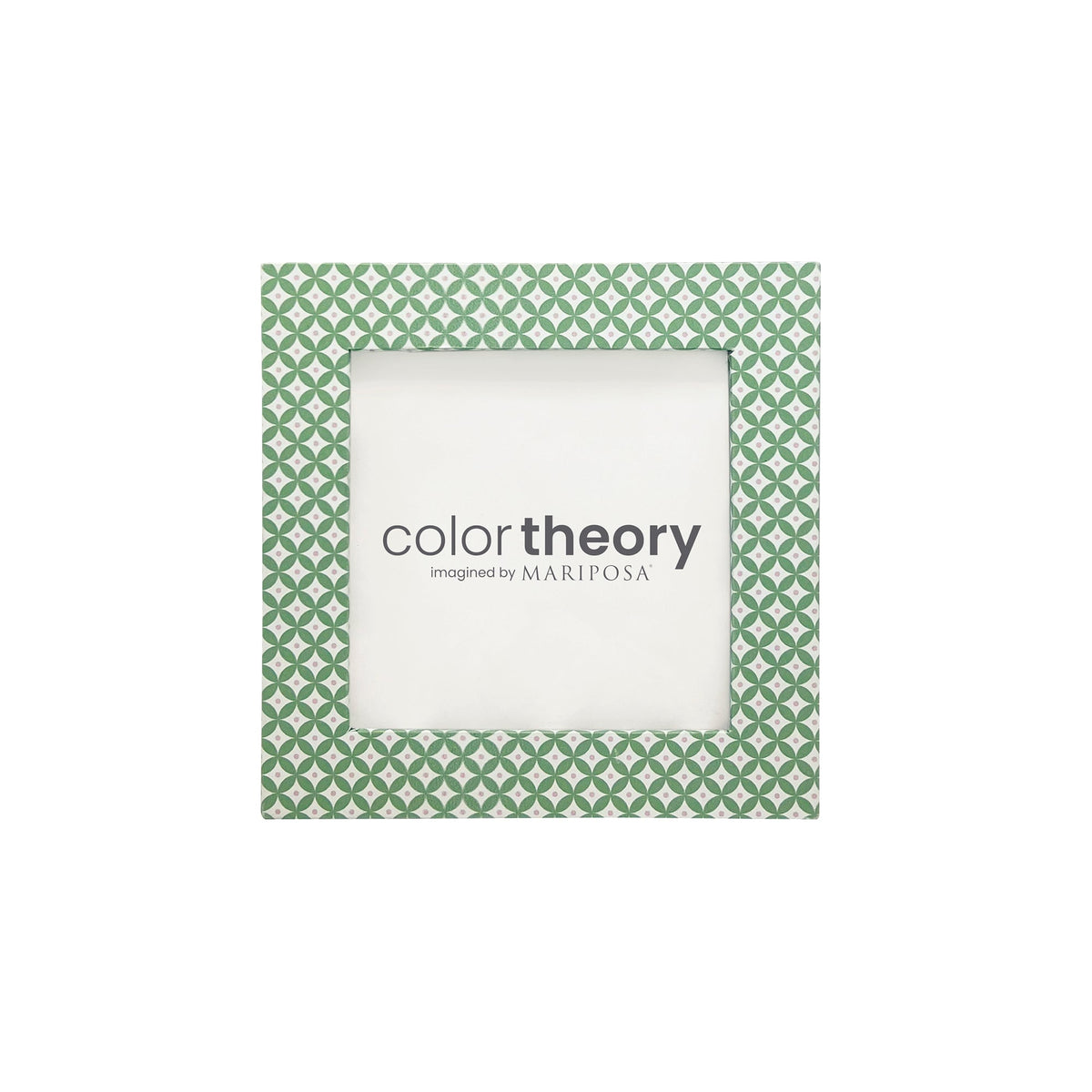 Double Sided Geometric Green and Rosa Pink 4x4 Frame
