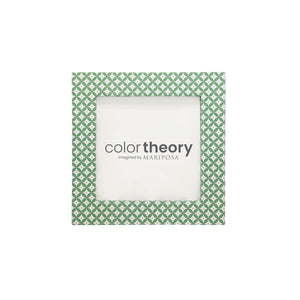 Double Sided Geometric Green and Rosa Pink 4x4 Frame