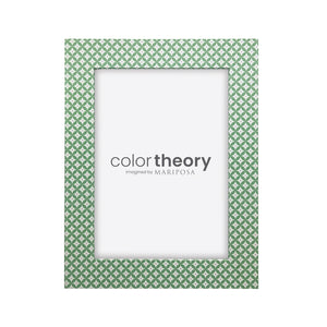 Double Sided Geometric Green and Rosa Pink  5x7 Frame