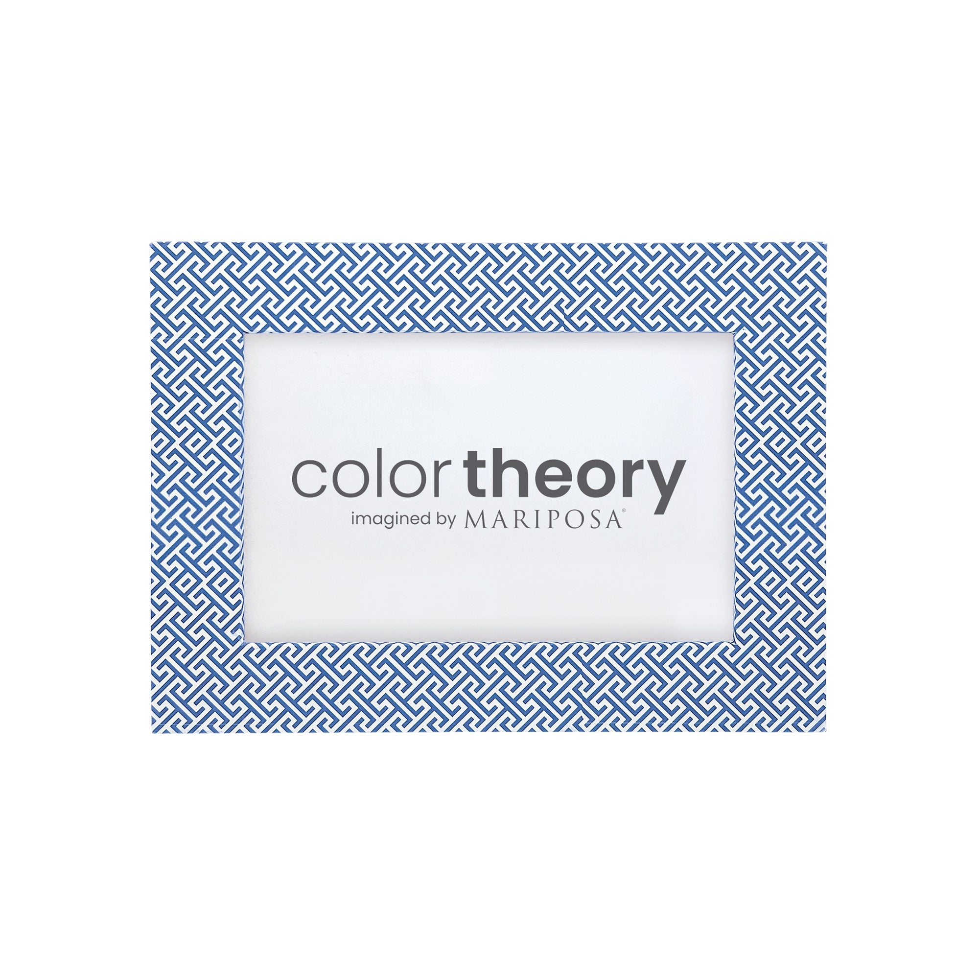 Double Sided Fretwork and Denim Blue 4x6 Frame