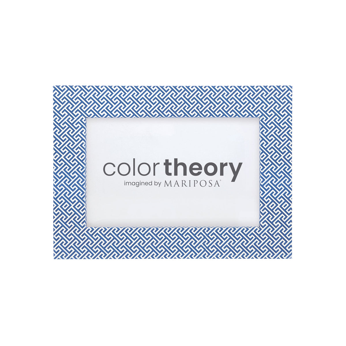 Double Sided Fretwork and Denim Blue 4x6 Frame