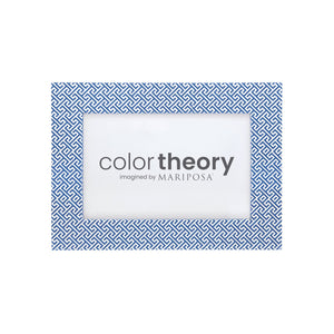 Double Sided Fretwork and Denim Blue 4x6 Frame
