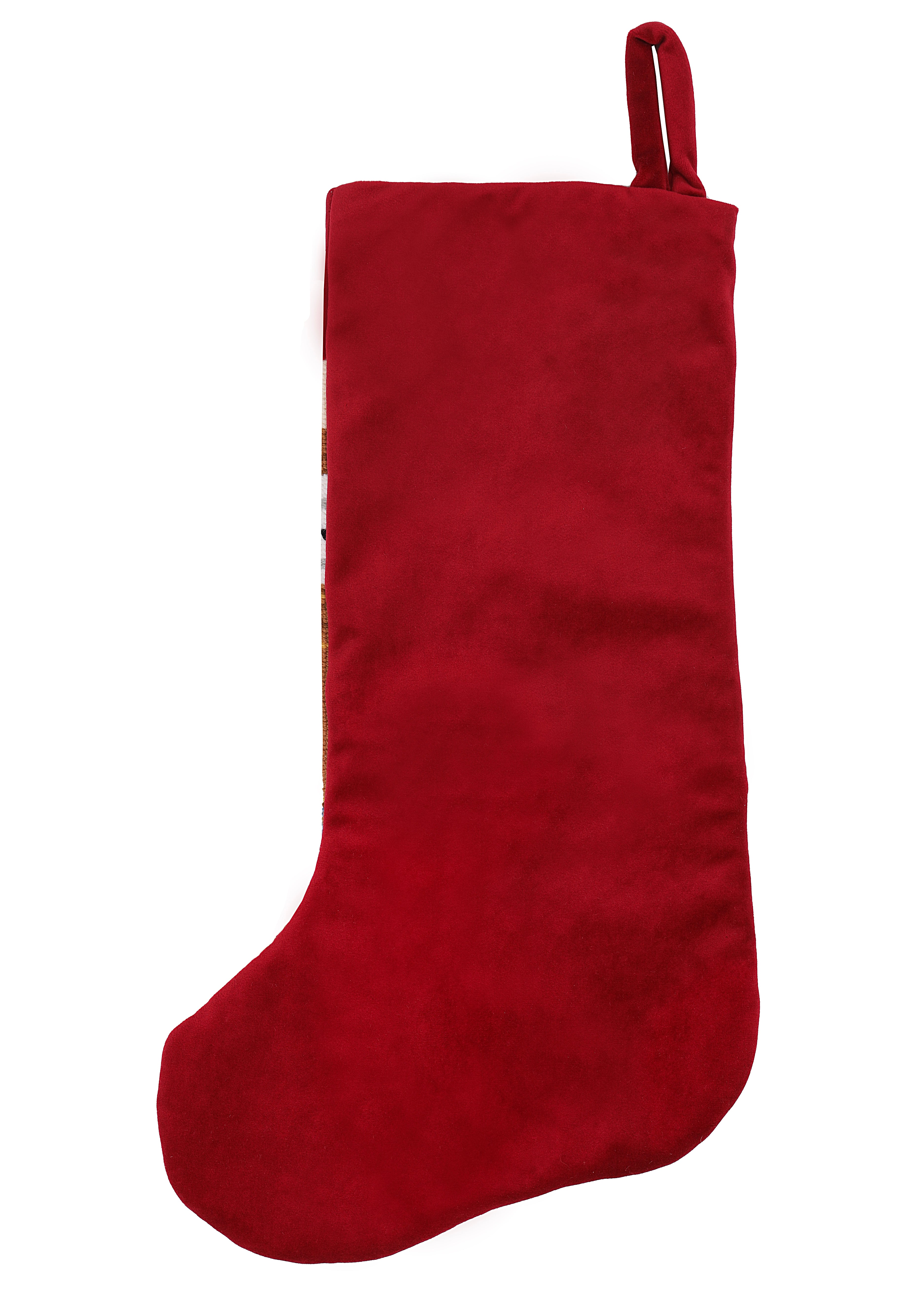 Stephanie Fishwick for Over The Moon Velvet Cuff Santa Stocking