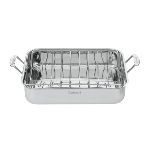 Chef's Classic™ Stainless 16" Roasting Pan with Rack