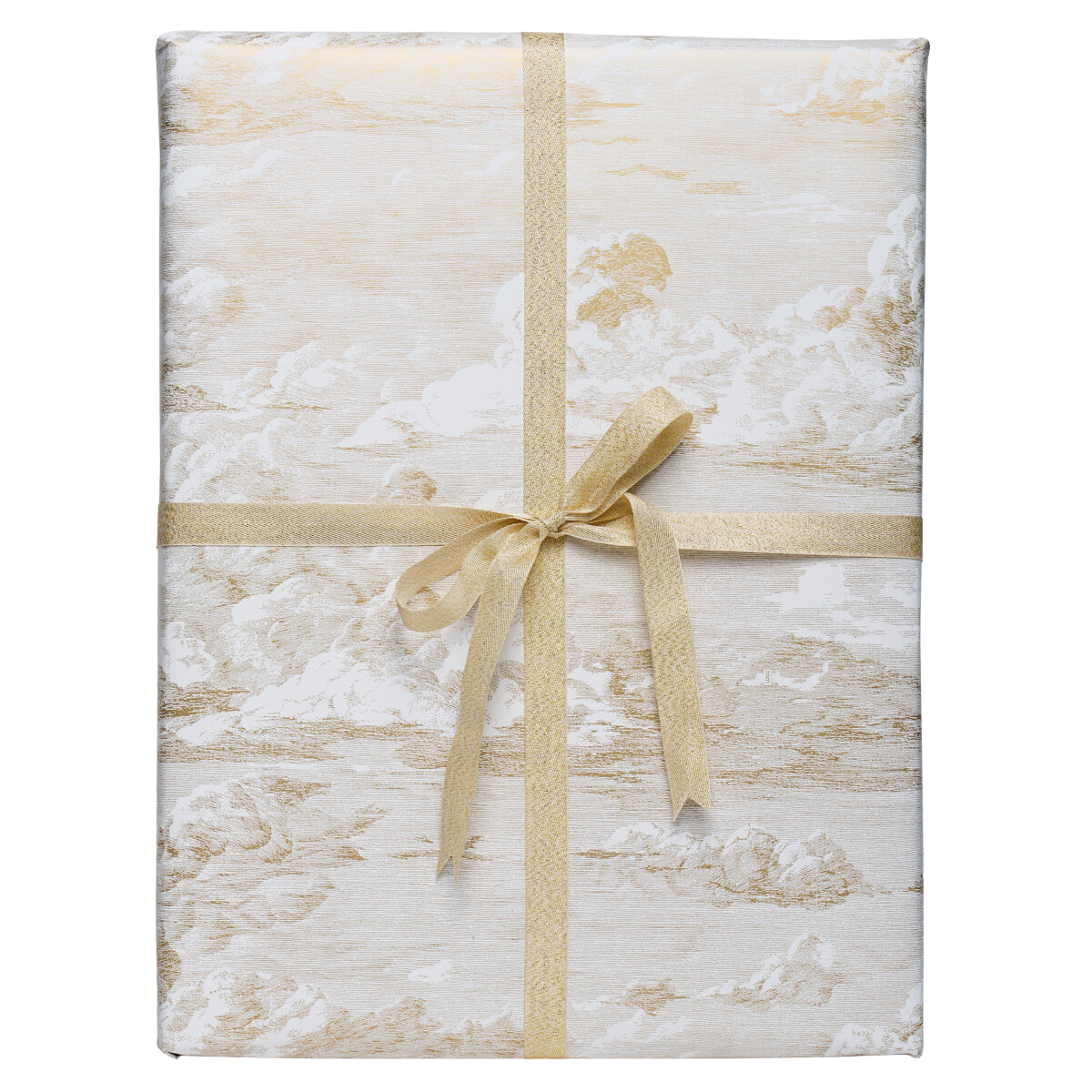 Cloud Toile Wrapping Paper In Gold