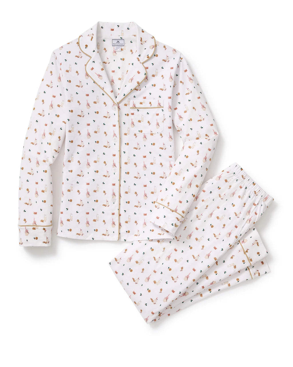 Women’s Pima Pajama Set in Yuletide Treats